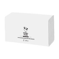 Hand towel, bamboo, Z folded, 2 plies, 200 sheets, 21,8x22,4 cm, CHEEKY PANDA, white